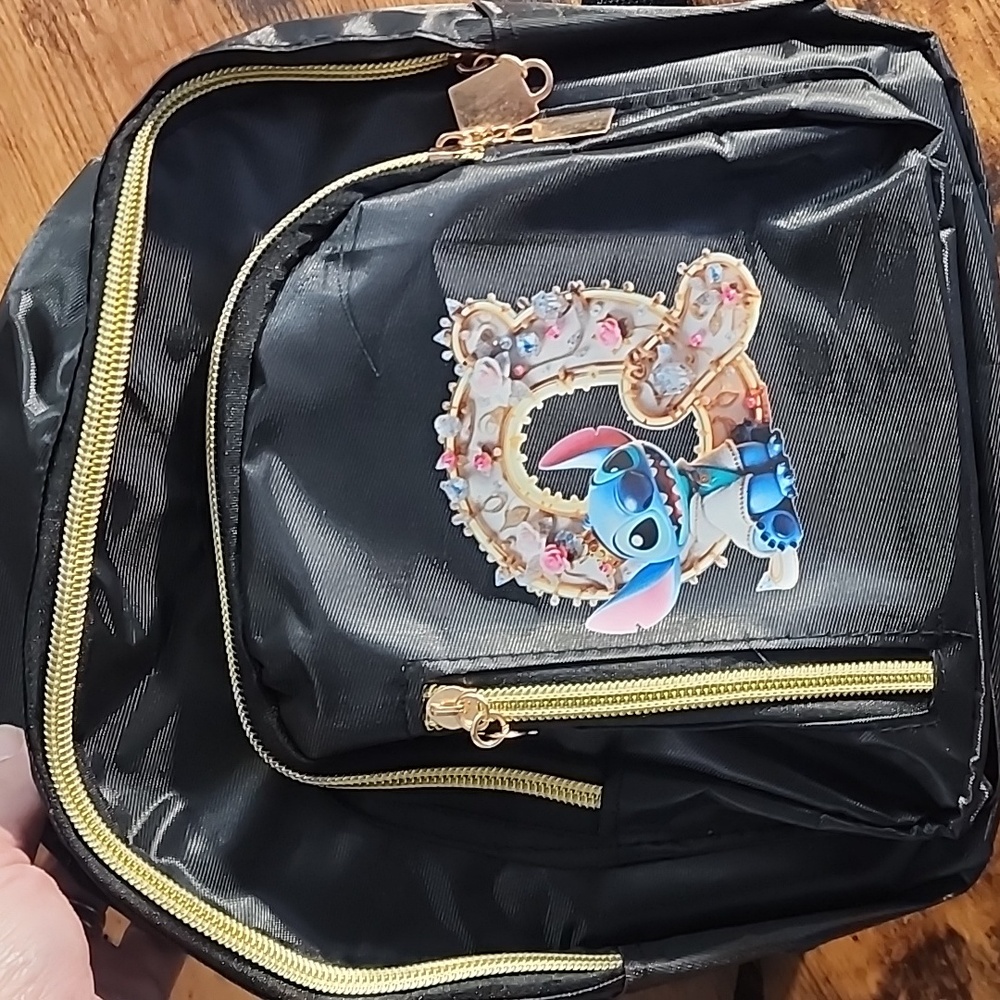 FIRM PRICE Disney Black Backpack with Stitch Design Women's Or Kids, Daily Use